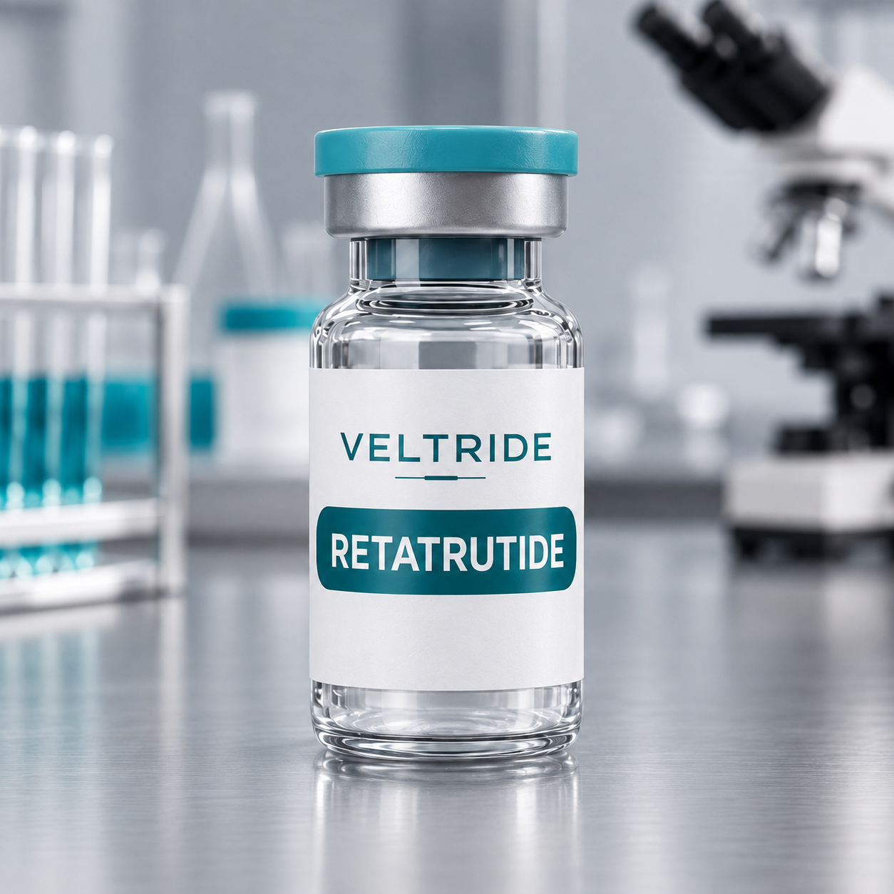 Illustrative VELTRIDE Retatrutide vial