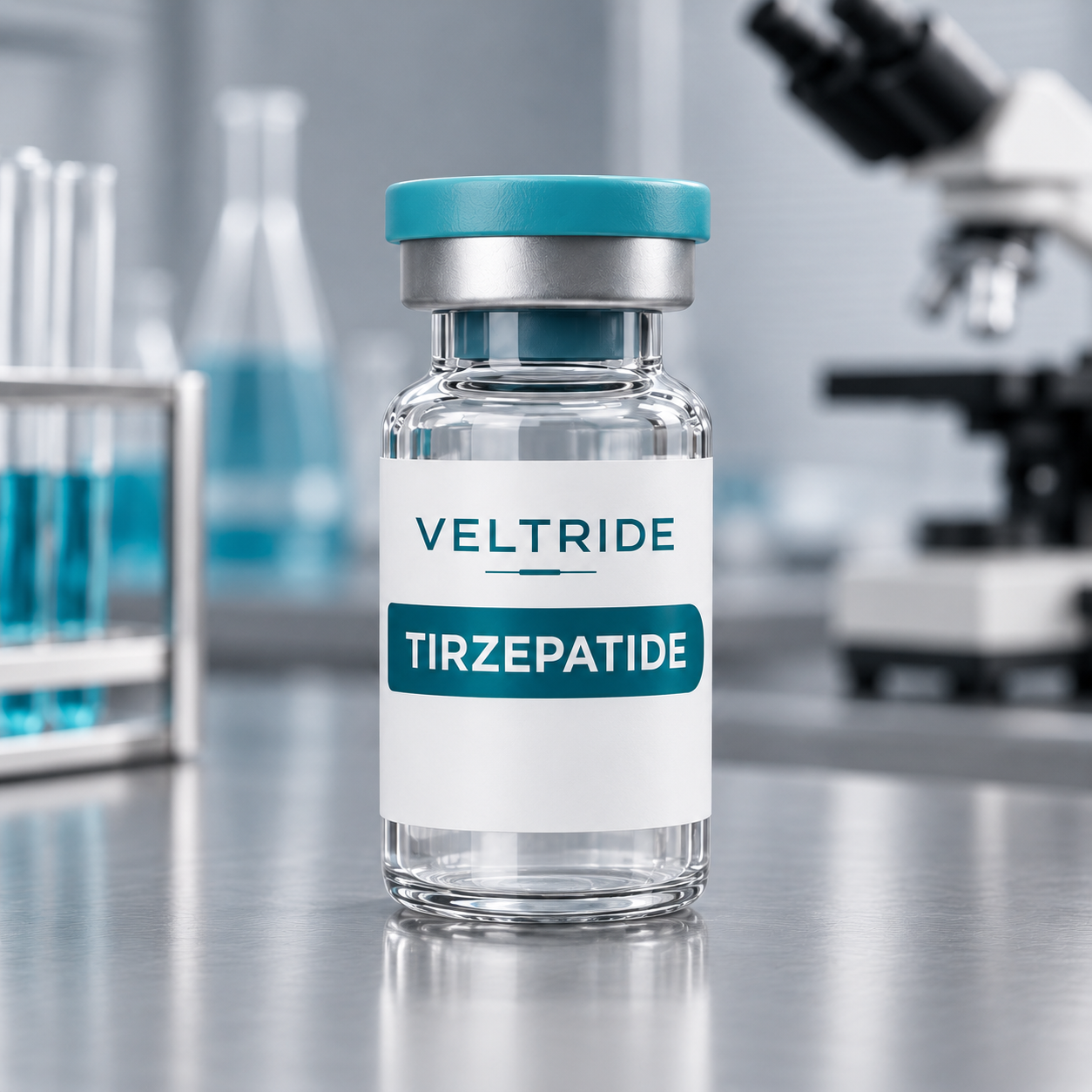 Illustrative VELTRIDE Tirzepatide vial
