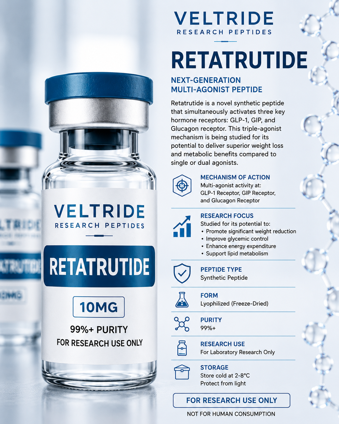 Retatrutide 8mg research vial